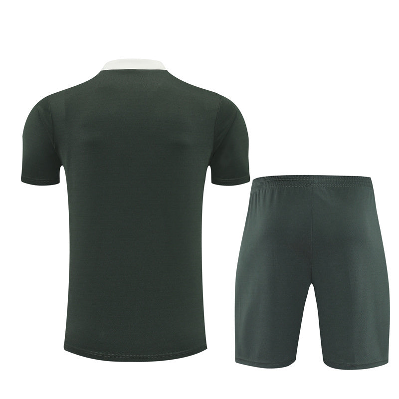 Ensemble Maillot Short Chelsea Homme/Enfant 2025 2026 Vert Armée