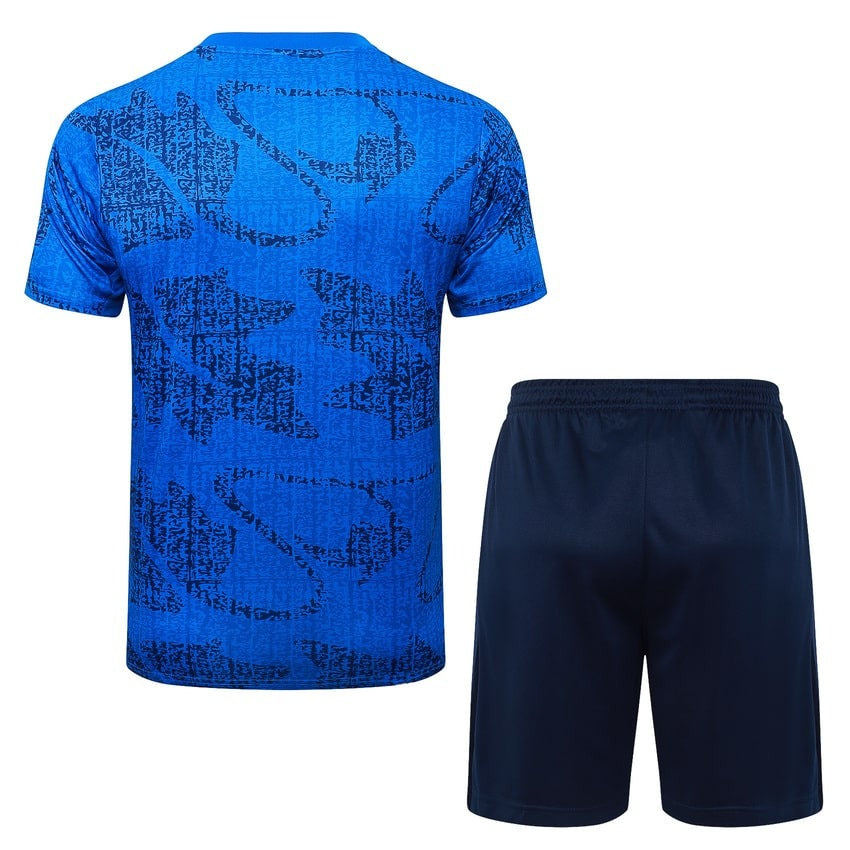 Ensemble Maillot Short Equipe de France Homme/Enfant 2025 2026 Bleu Clair