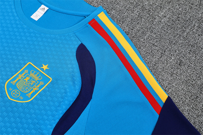 Ensemble Maillot Short Espagne Homme/Enfant 2026 2027 Bleu