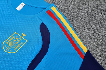 Ensemble Maillot Short Espagne Homme/Enfant 2026 2027 Bleu