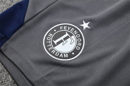 Ensemble Maillot Short Feyenoord Homme/Enfant 2025 2026 Gris
