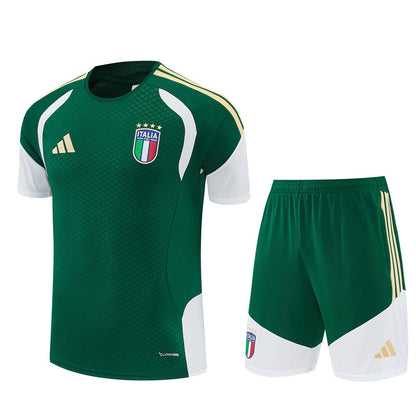 Ensemble Maillot Short Italie Homme/Enfant 2026 2027 Vert
