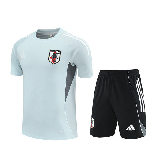 Ensemble Maillot Short Japon Homme/Enfant 2025 2026 Blanc