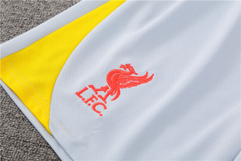 Ensemble Maillot Short Liverpool Homme/Enfant 2024 2025 Blanc