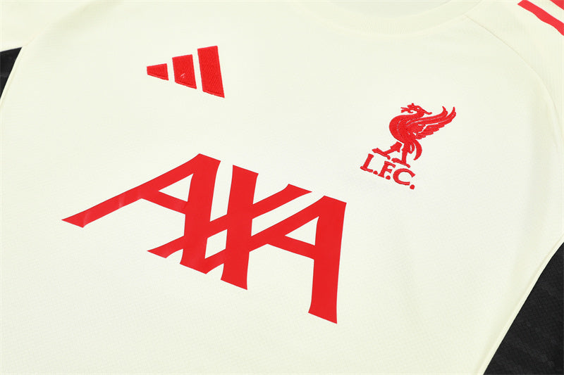 Ensemble Maillot Short Liverpool Homme/Enfant 2025 2026 Blanc