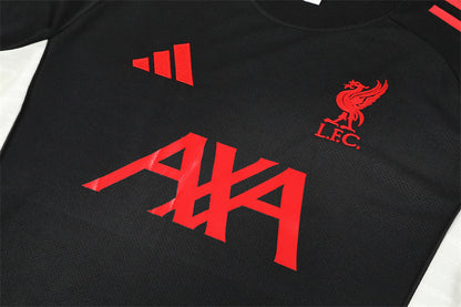 Ensemble Maillot Short Liverpool Homme/Enfant 2025 2026 Noir