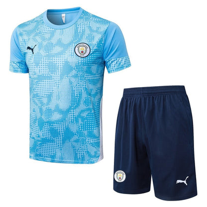 Ensemble Maillot Short Manchester City Homme 2025 2026 Bleu Ciel