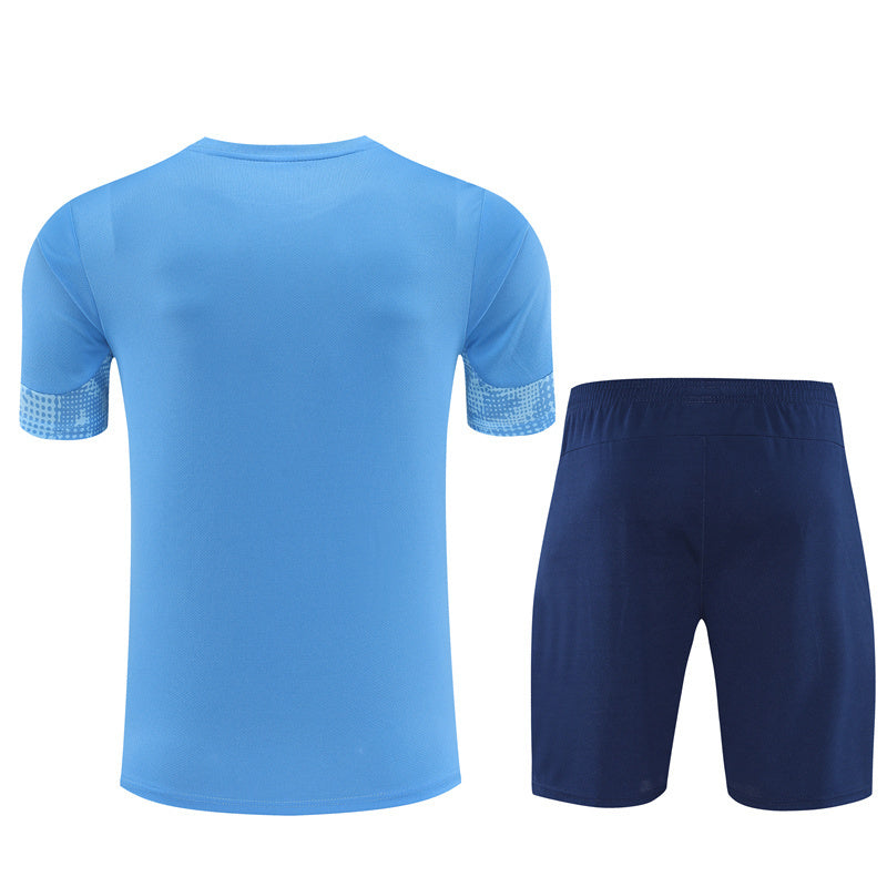 Ensemble Maillot Short Manchester City Homme/Enfant 2025 2026 Bleu Ciel