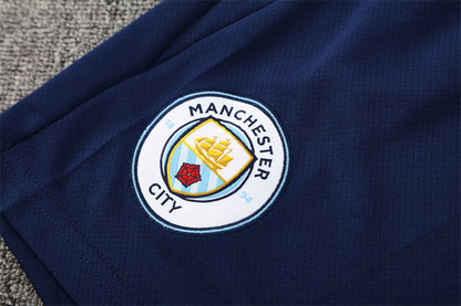 Ensemble Maillot Short Manchester City Homme/Enfant 2025 2026 Bleu Ciel