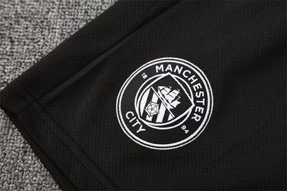 Ensemble Maillot Short Manchester City Homme/Enfant 2025 2026 Noir