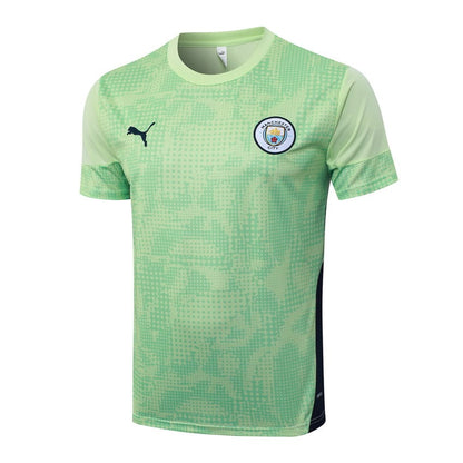 Ensemble Maillot Short Manchester City Homme/Enfant 2025 2026 Vert