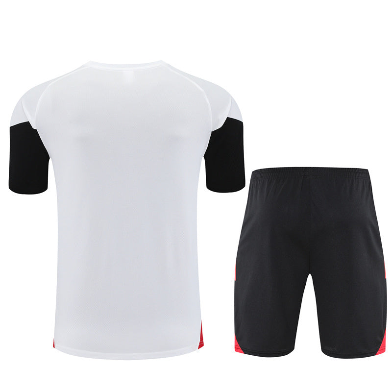 Ensemble Maillot Short Manchester United Homme/Enfant 2025 2026 Blanc Rouge