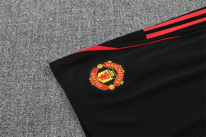 Ensemble Maillot Short Manchester United Homme/Enfant 2025 2026 Blanc Rouge