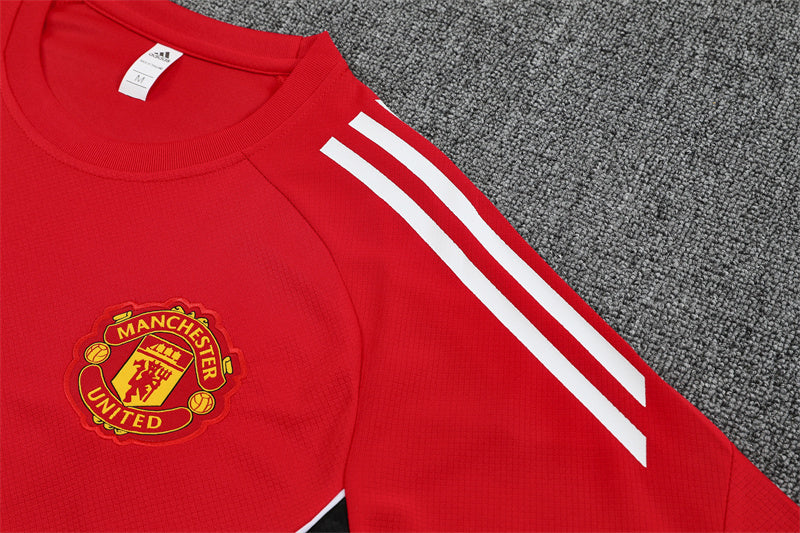 Ensemble Maillot Short Manchester United Homme/Enfant 2025 2026 Rouge