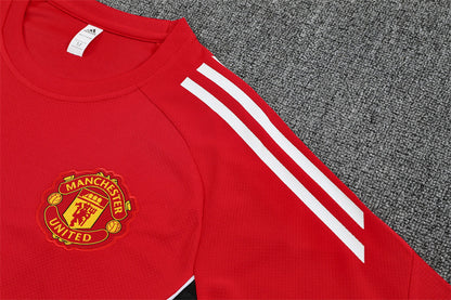 Ensemble Maillot Short Manchester United Homme/Enfant 2025 2026 Rouge