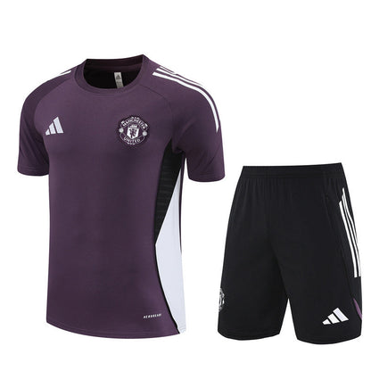 Ensemble Maillot Short Manchester United Homme/Enfant 2025 2026 Violet