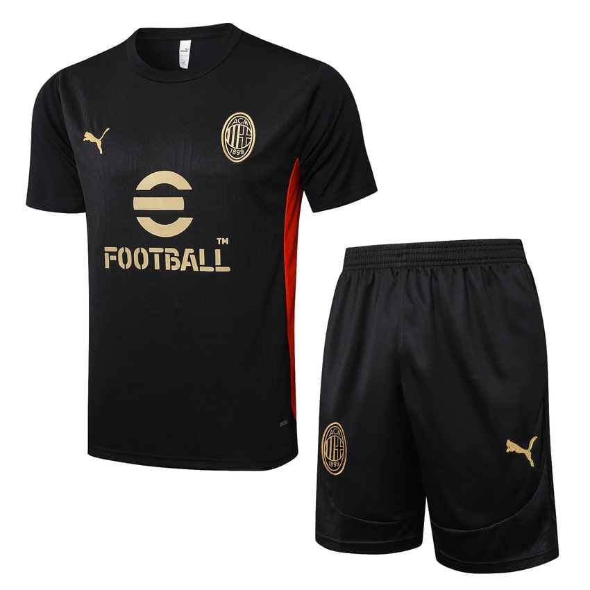 Ensemble Maillot Short Milan AC Homme 2024 2025 Noir