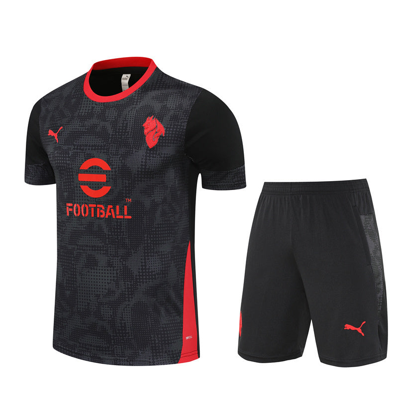 Ensemble Maillot Short Milan AC Homme/Enfant 2025 2026 Noir