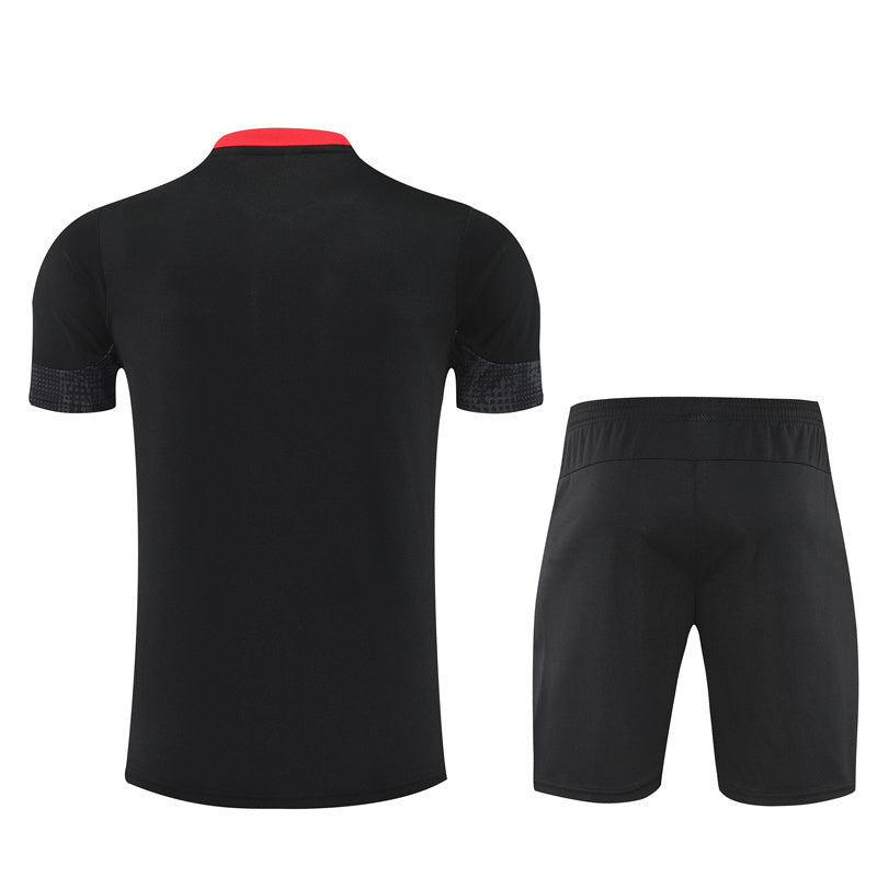 Ensemble Maillot Short Milan AC Homme/Enfant 2025 2026 Noir