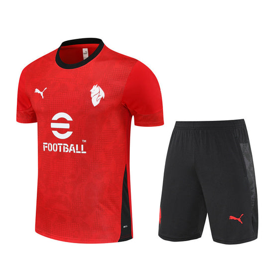 Ensemble Maillot Short Milan AC Homme/Enfant 2025 2026 Rouge