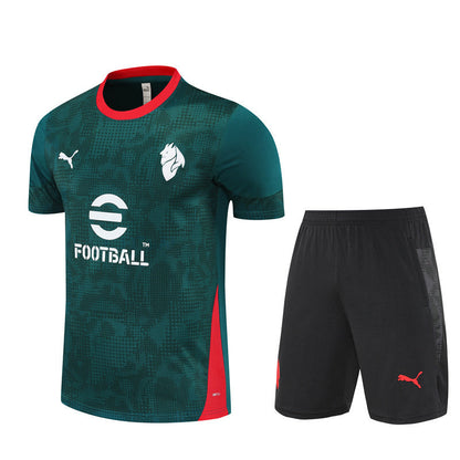 Ensemble Maillot Short Milan AC Homme/Enfant 2025 2026 Vert