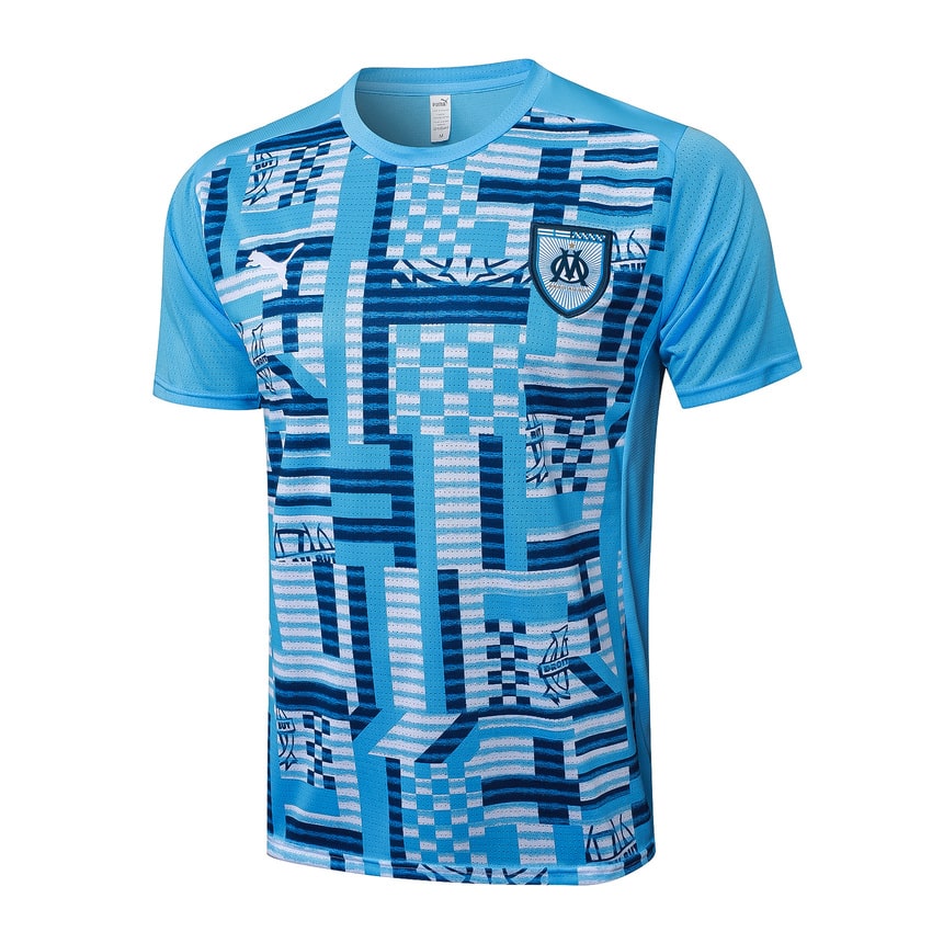 Ensemble Maillot Short Marseille OM Homme 2025 2026 Bleu Ciel