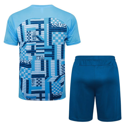 Ensemble Maillot Short Marseille OM Homme 2025 2026 Bleu Ciel