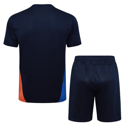Ensemble Maillot Short Marseille OM Homme 2025 2026 Bleu Foncé