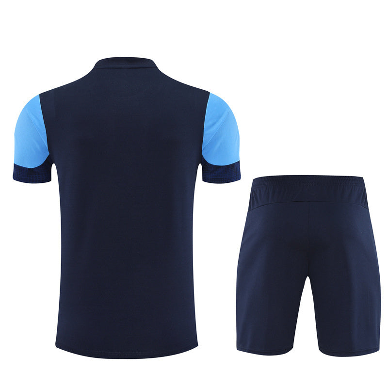 Ensemble Maillot Short Marseille OM Homme/Enfant 2025 2026 Bleu