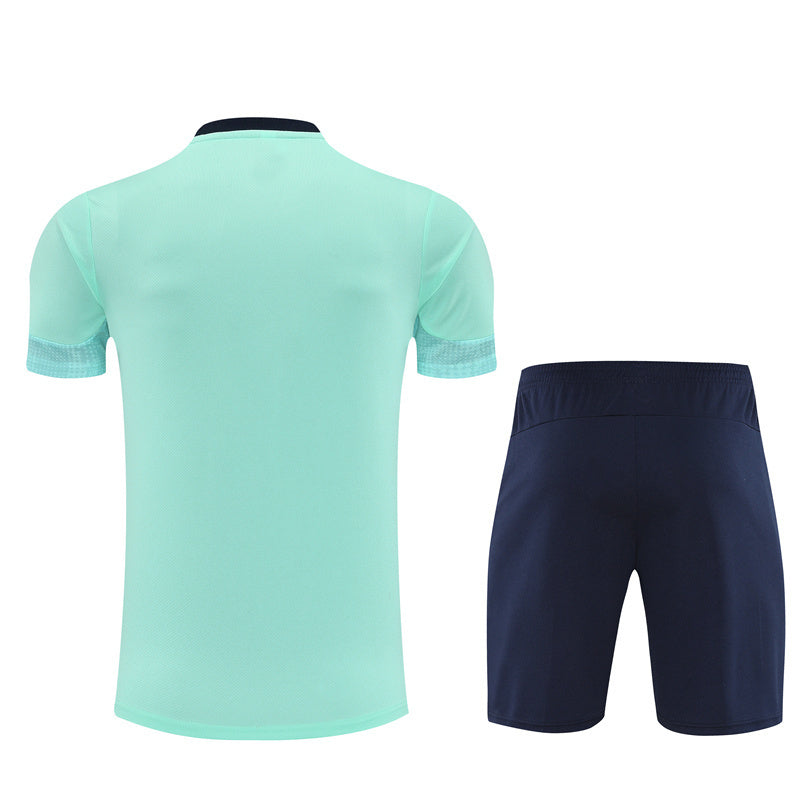 Ensemble Maillot Short Marseille OM Homme/Enfant 2025 2026 Bleu Ciel