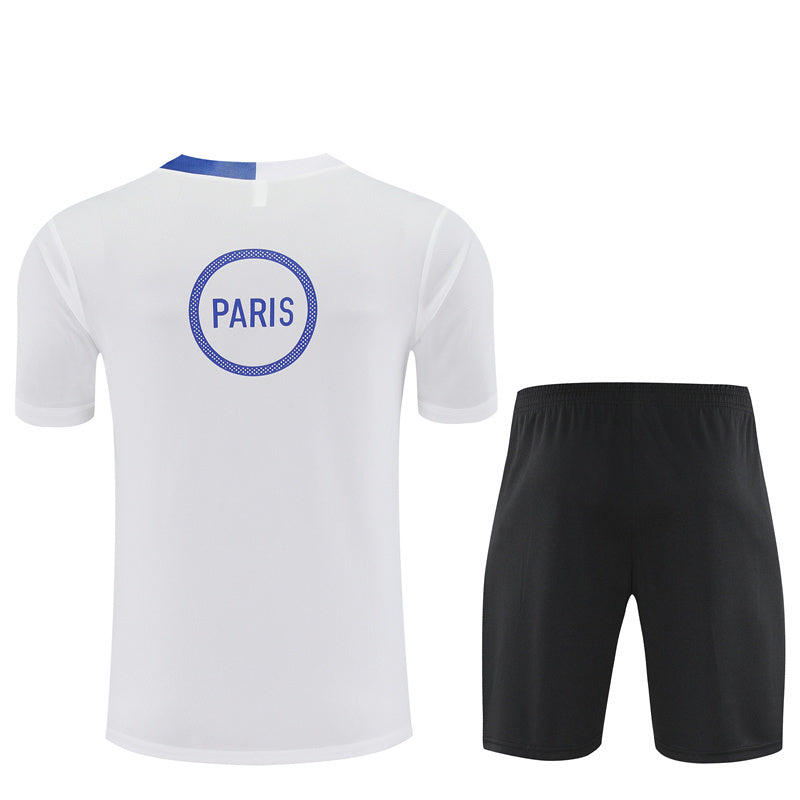 Ensemble Maillot Short PSG Homme/Enfant 2025 2026 Blanc