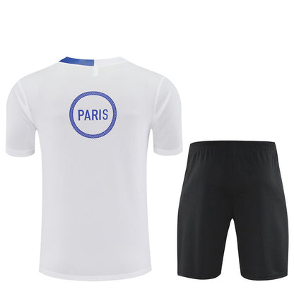 Ensemble Maillot Short PSG Homme/Enfant 2025 2026 Blanc