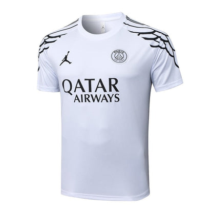 Ensemble Maillot Short PSG Homme/Enfant 2025 2026 Blanc Clair