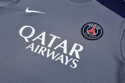 Ensemble Maillot Short PSG Homme/Enfant 2025 2026 Gris
