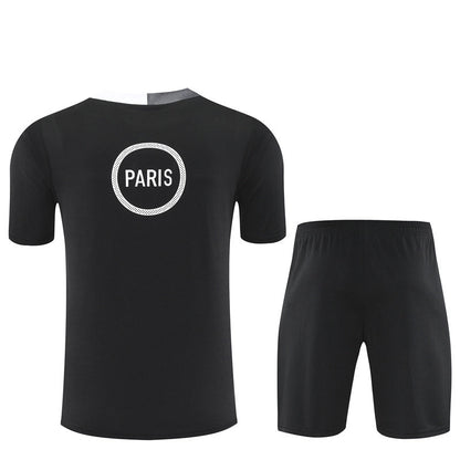 Ensemble Maillot Short PSG Homme/Enfant 2025 2026 Noir