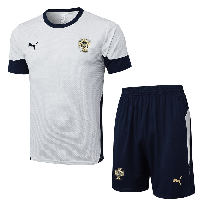 Ensemble Maillot Short Portugal Homme 2024 2025 Blanc