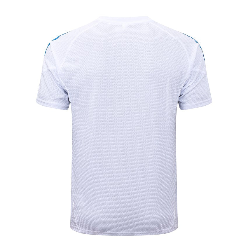 Ensemble Maillot Short Real Madrid Homme 2025 2026 Blanc Bleu