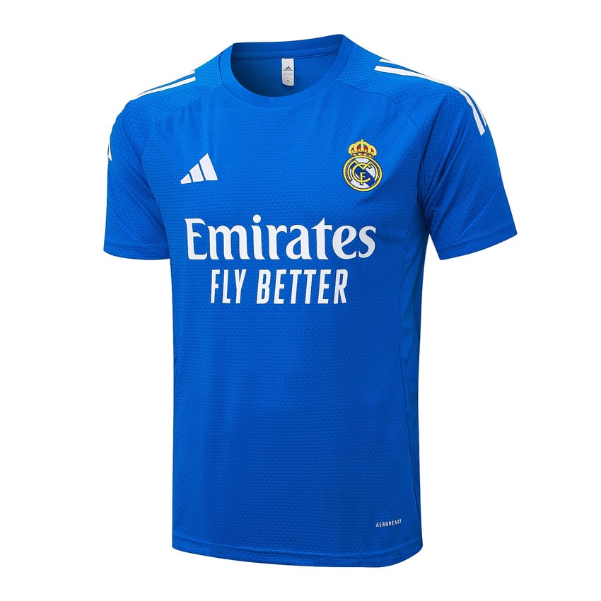 Ensemble Maillot Short Real Madrid Homme/Enfant 2025 2026 Bleu Clair