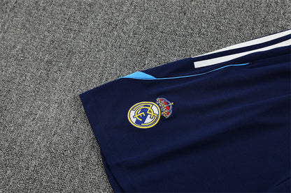 Ensemble Maillot Short Real Madrid Homme/Enfant 2025 2026 Bleu Royal
