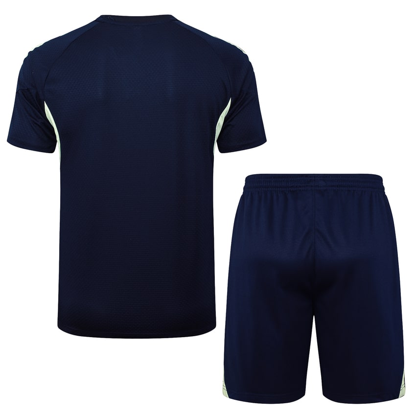 Ensemble Maillot Short Real Madrid Homme/Enfant 2025 2026 Bleu Sombre