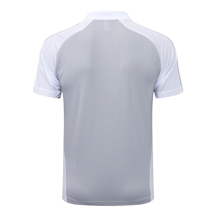 Polo Real Madrid Homme 2025 2026 Gris Blanc