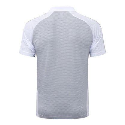 Polo Real Madrid Homme 2025 2026 Gris Blanc