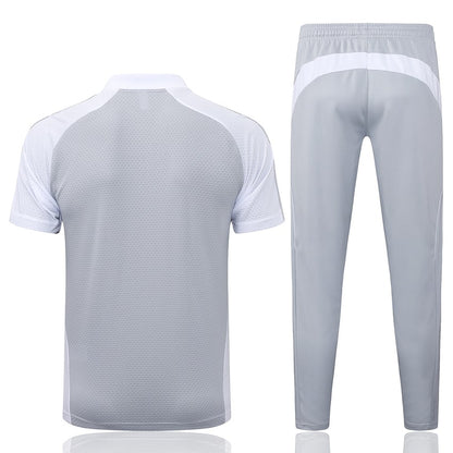 Polo Real Madrid Homme 2025 2026 Gris Blanc