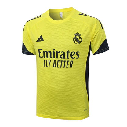 Ensemble Maillot Short Real Madrid Homme/Enfant 2025 2026 Jaune