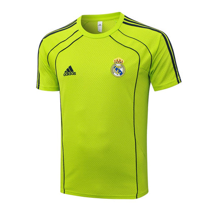 Ensemble Maillot Short Real Madrid Homme/Enfant 2025 2026 Jaune Foncé