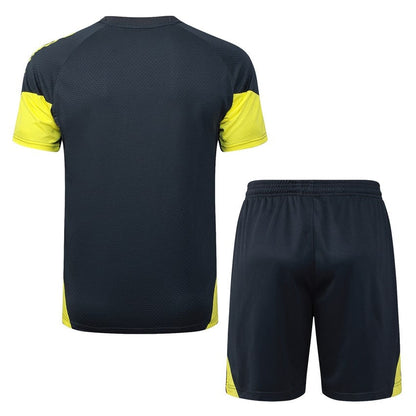 Ensemble Maillot Short Real Madrid Homme/Enfant 2025 2026 Noir Foncé