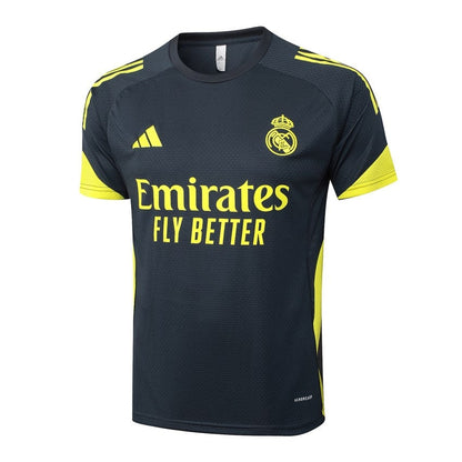 Ensemble Maillot Short Real Madrid Homme/Enfant 2025 2026 Noir Foncé