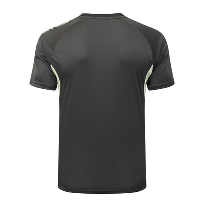 Ensemble Maillot Short Real Madrid Homme/Enfant 2025 2026 Noir Jaune