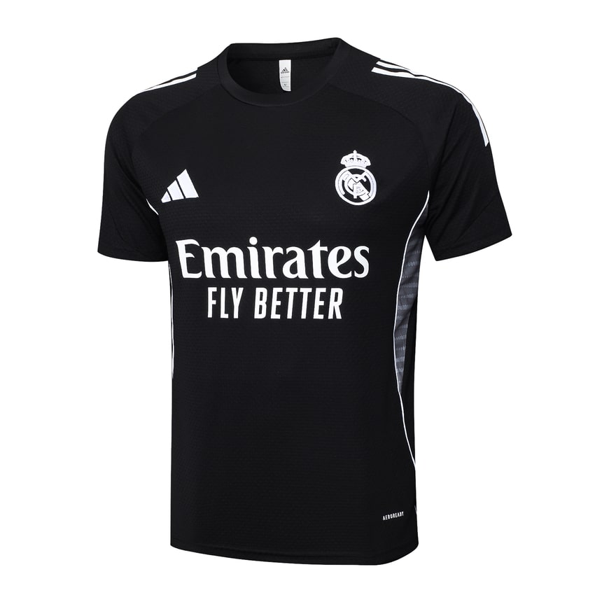 Ensemble Maillot Short Real Madrid Homme/Enfant 2025 2026 Noir Sombre