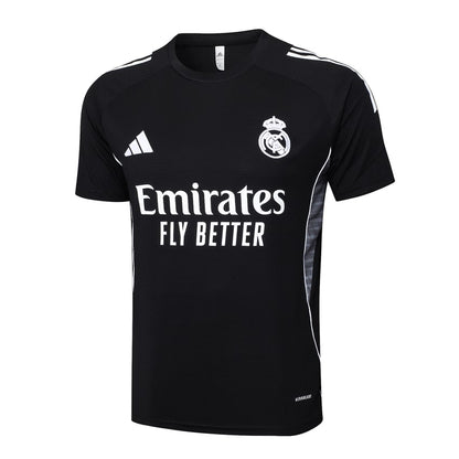 Ensemble Maillot Short Real Madrid Homme/Enfant 2025 2026 Noir Sombre